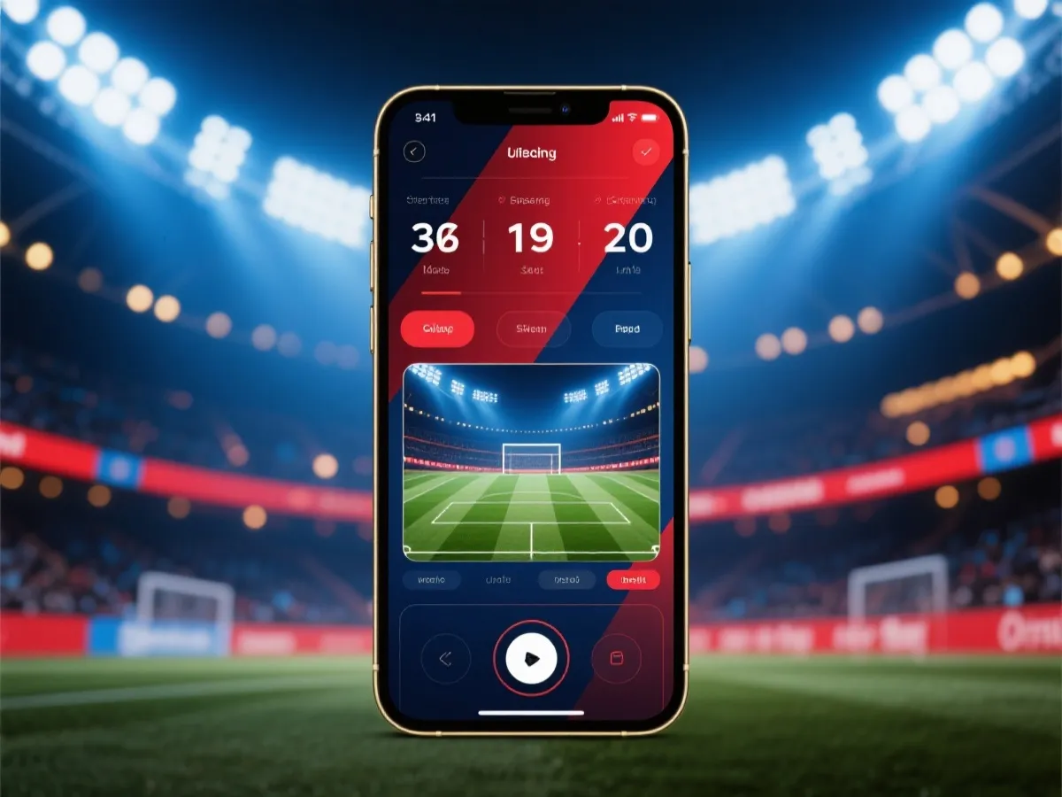 即時比分與賽程追蹤介面示意圖